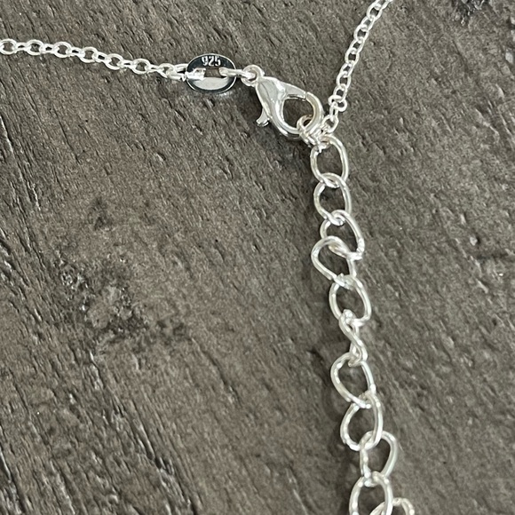 Fish Cross Necklace, Faith Religious Christian Jewelry, S925 Silver, - Picture 5 of 6